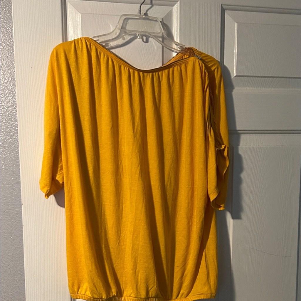 Allen B By Allen Schwartz Yellow Blouse